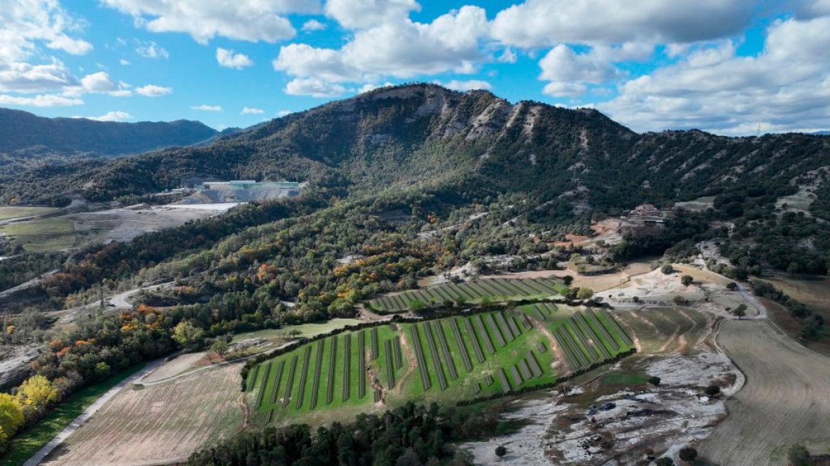 Imagen de una simulación a escala de un futuro parque de Estabanell en Catalunya.