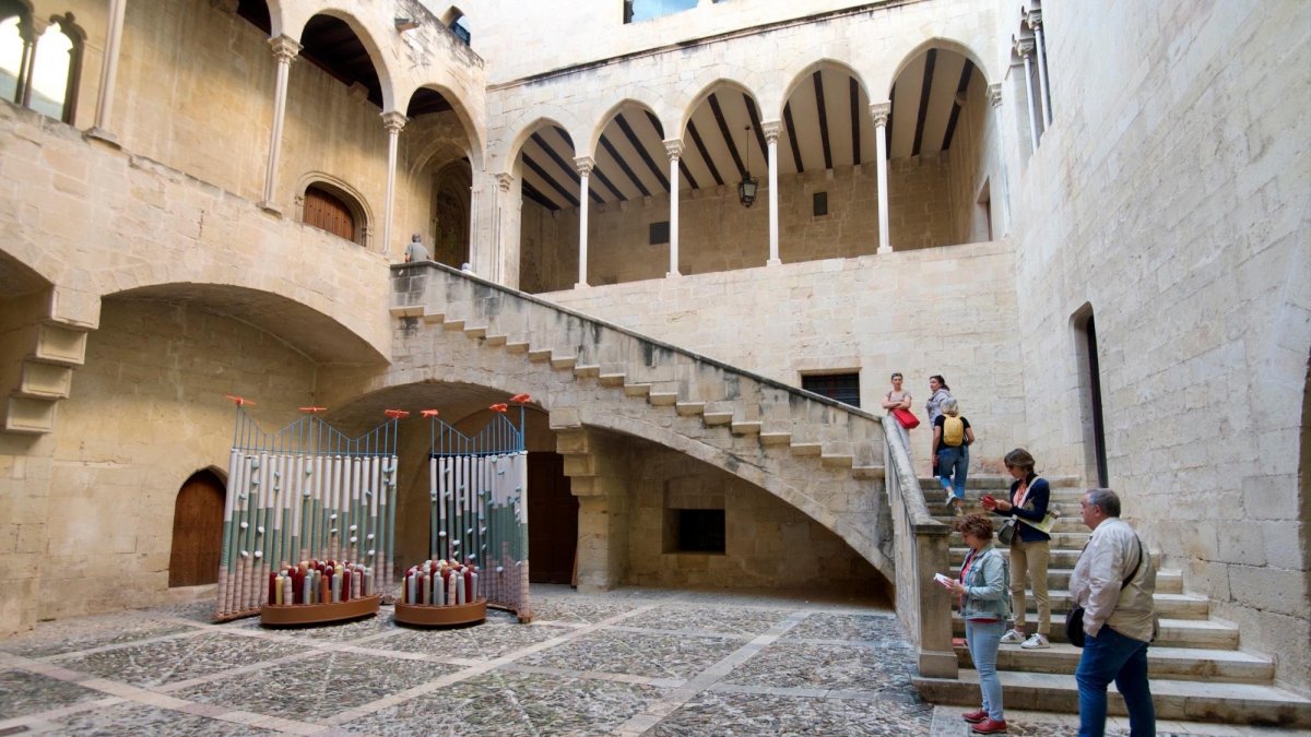 L’obra al Palau Episcopal, un espai que no sempre es pot visitar.