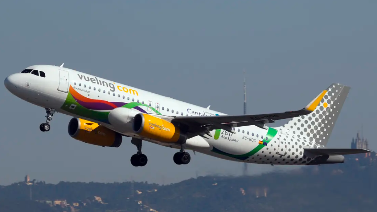 Un avión de Vueling.