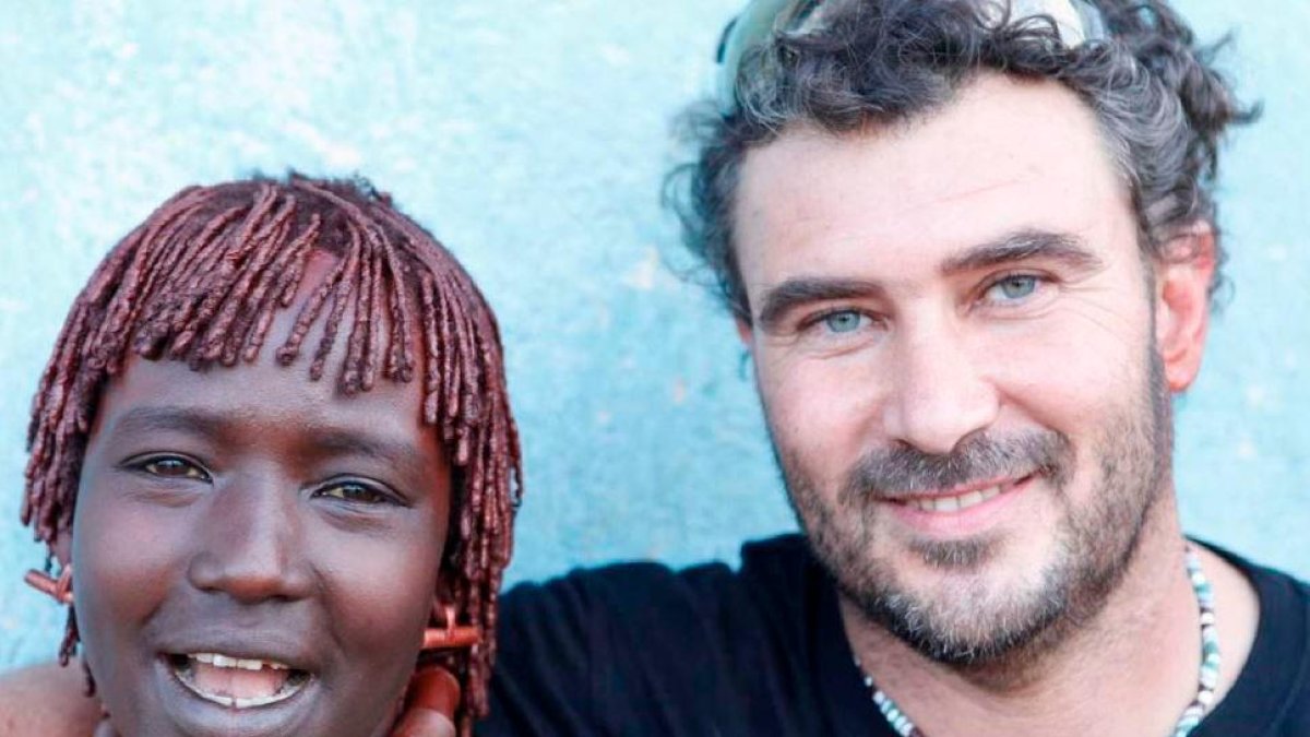Imagen de Toni Espadas en uno de sus viajes a África.