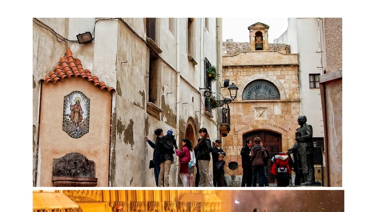 Sant Magí i Santa Tecla són els sants de Tarragona per excel·lència: ermita del sant al Portal del Carro i entrada del braç de la santa a la catedral