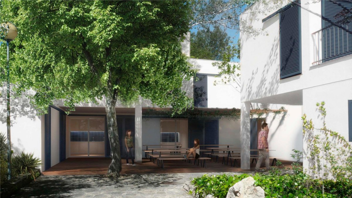 Imagen virtual de los bungalows, que tendrán cuatro o seis plazas.