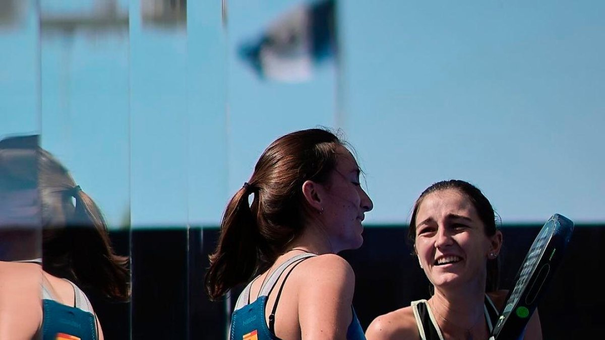 Ana Domínguez y Ainara Pozuelo, en el torneo egipcio.