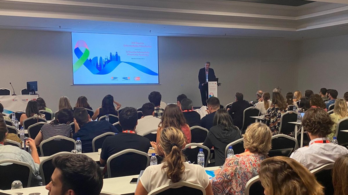 Acto de clausura de la reunión de enfermedades minoritarias que se hizo la semana pasada en Barcelona.