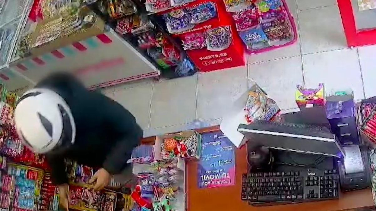Imagen de las cámaras de seguridad del supermercado.