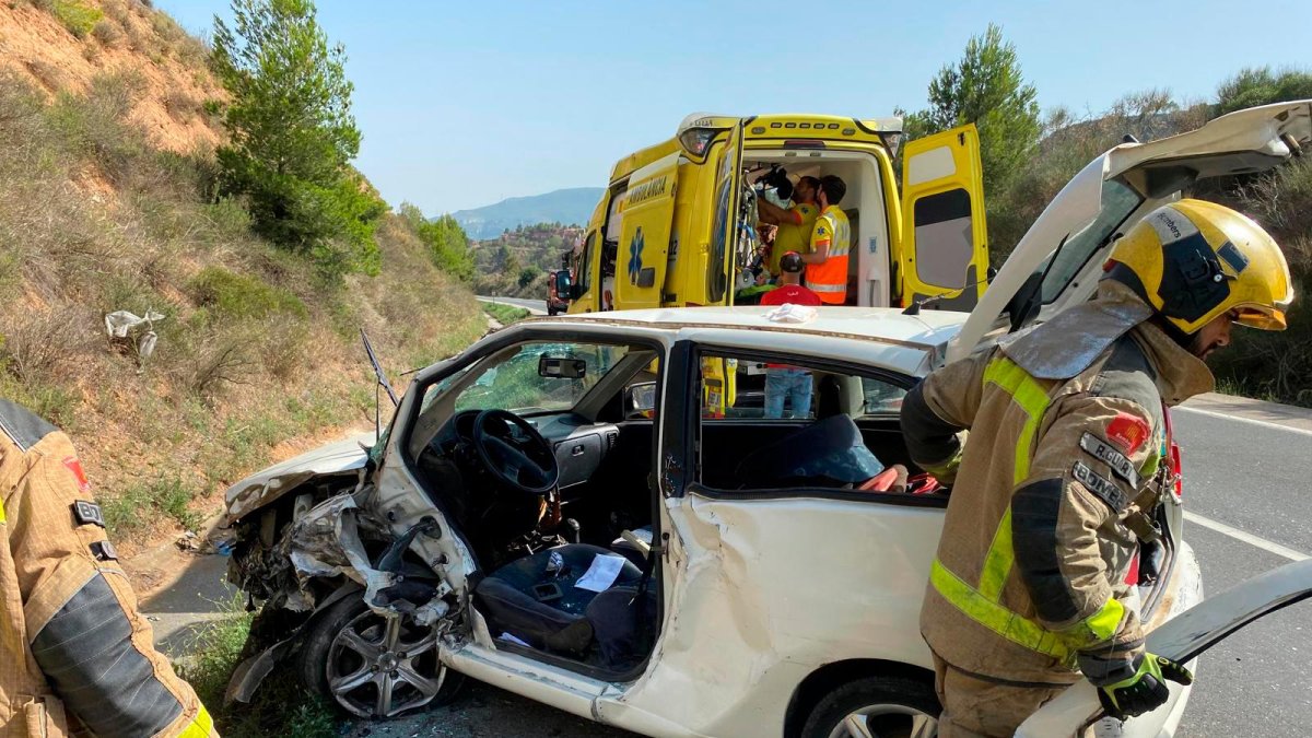 El coche estampado.