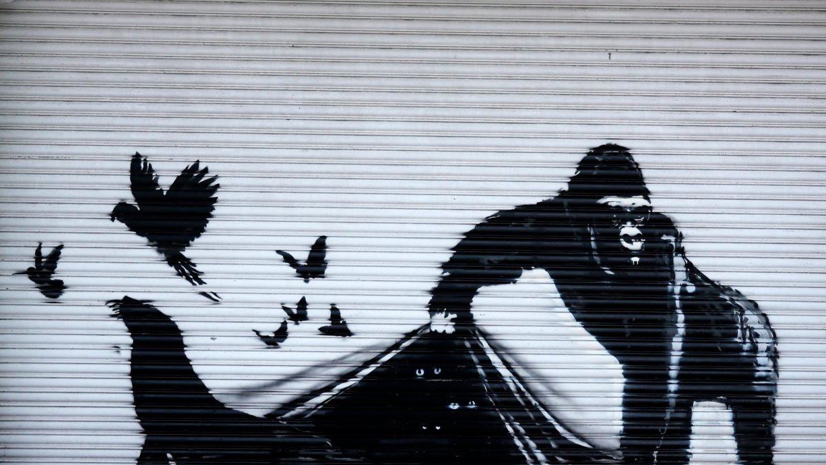 La obra de Banksy.