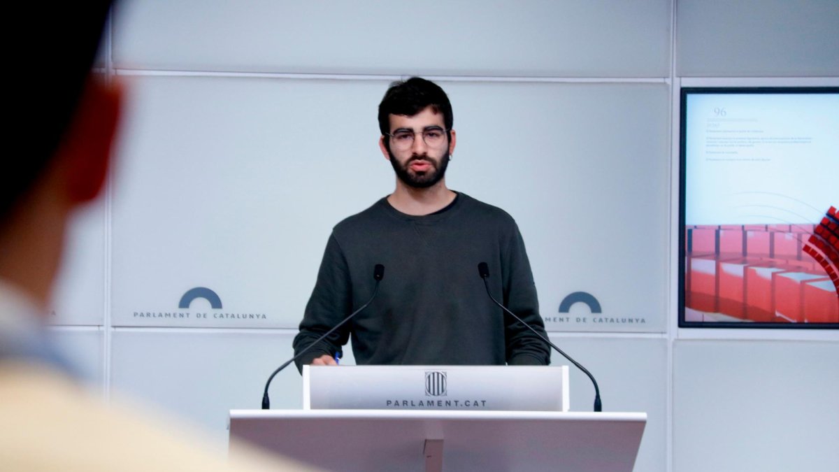 Portavoz de la plataforma Aturem Hard Rock, Eloi Redón.