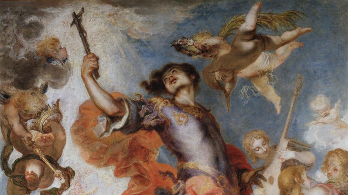 Triomf de sant Hermenegild, obra de Francisco Herrera el Jove, 1654. Fons: Museu del Prado, Madrid