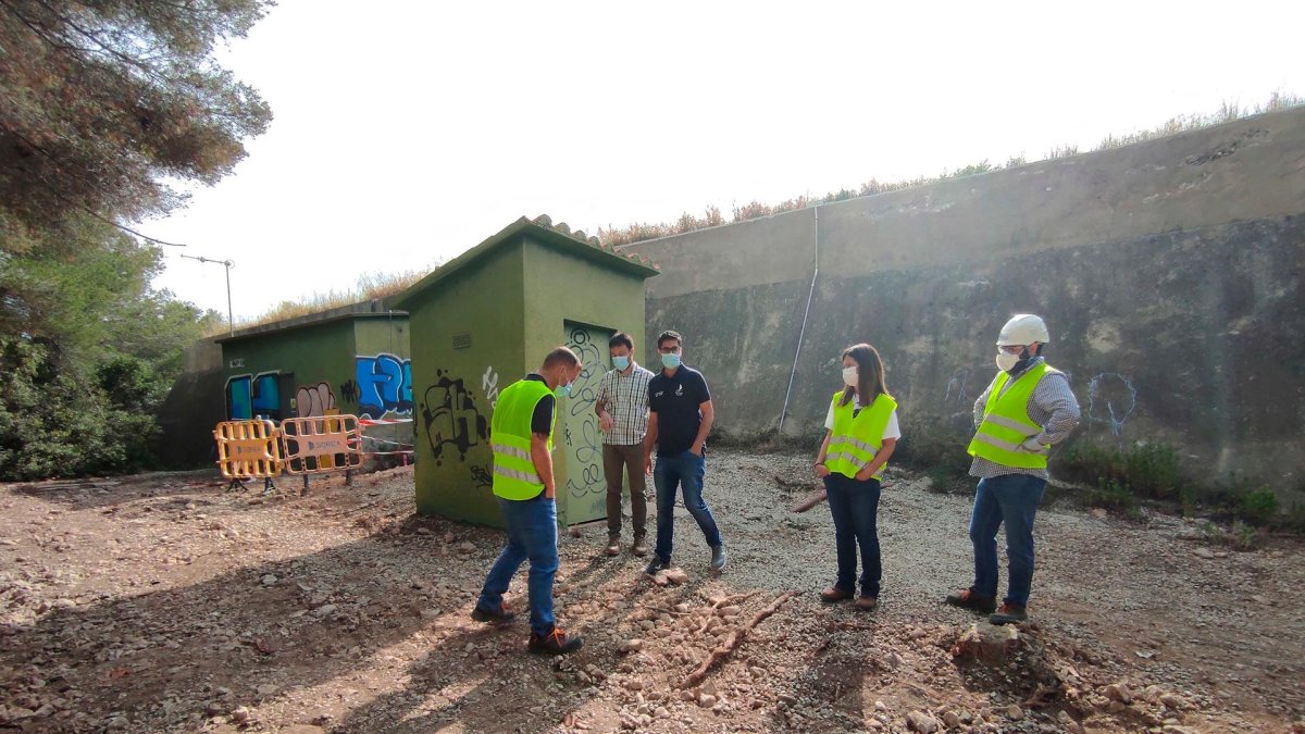 El depósito de agua de Bellamar, en Calafell.