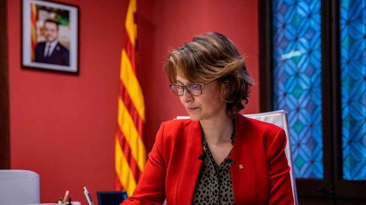 Meritxell Serret en su despacho.