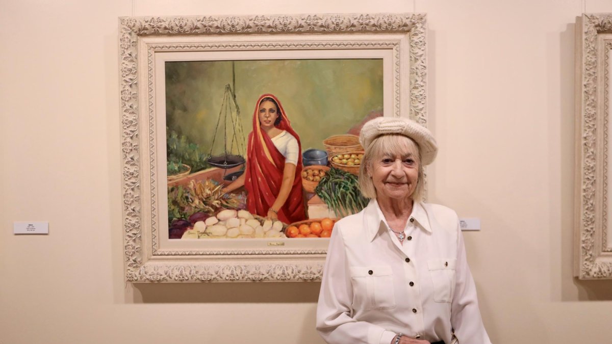 La artista María Luisa Barra Nogueras, afincada en Salou.