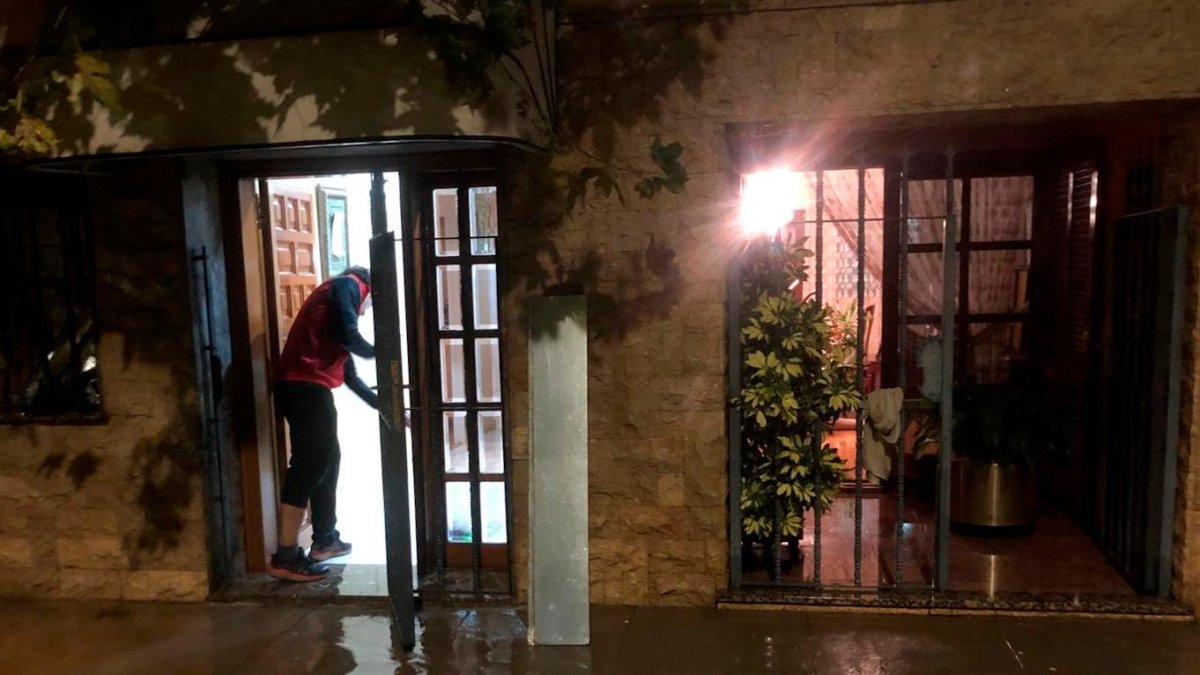 Alrededor de las 22:00 horas se produjo una tormenta de intensidad torrencial en la zona de Alcanar .