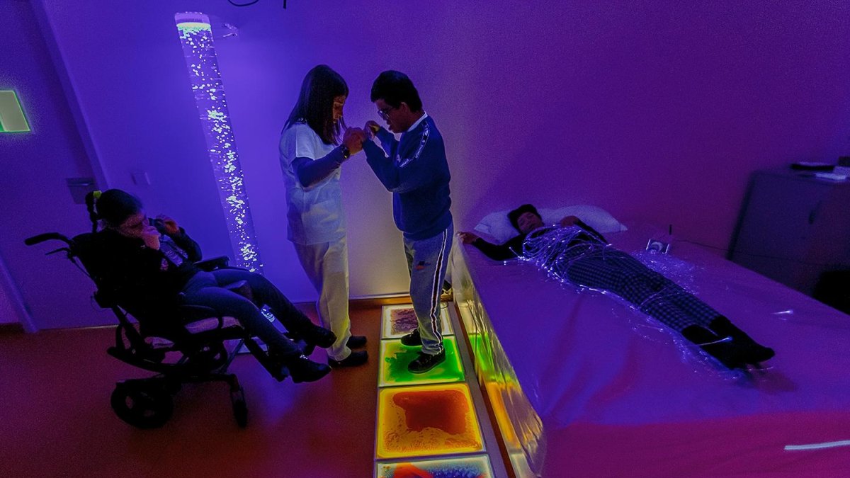 Uno de los espacios multisensoriales creado por Handycat.