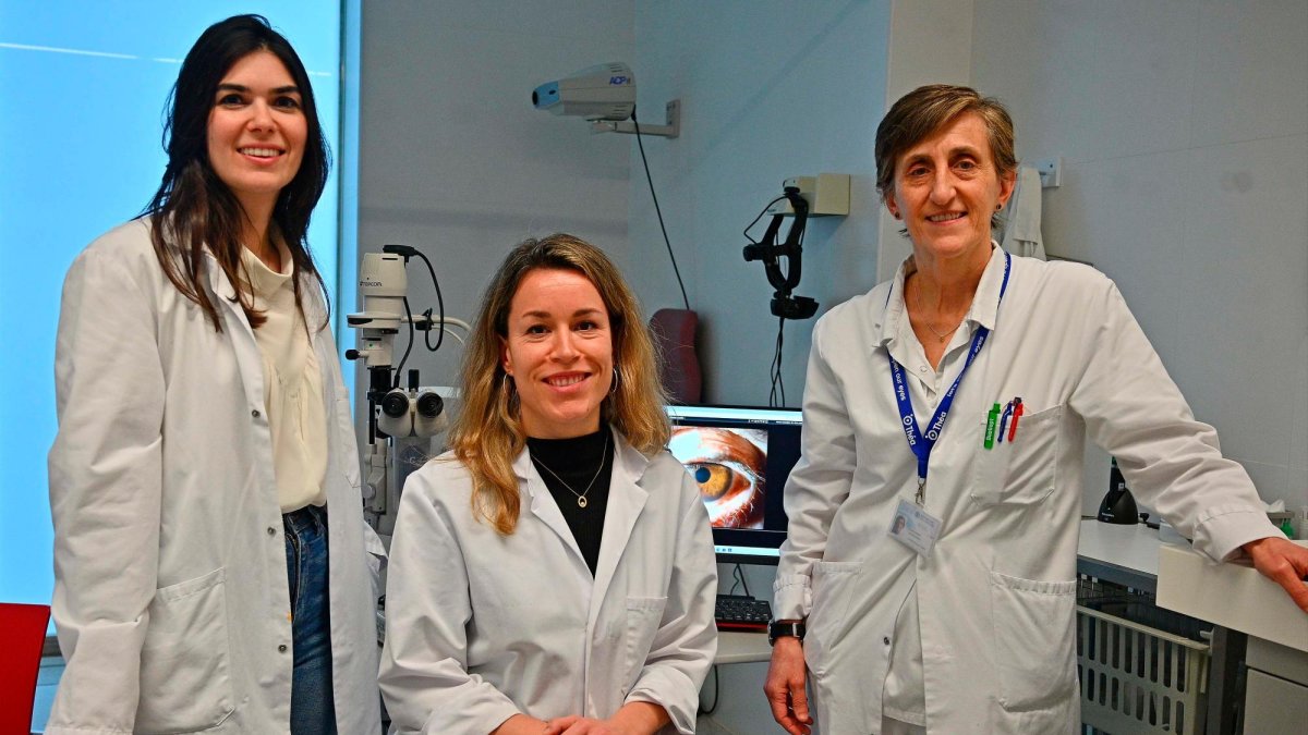 La Dra. Nura Najjari Jamal, la Dra. Gibet Benejam Torrent y la Dra. Isabel Méndez Marín del Hospital Universitari Sant Joan de Reus.
