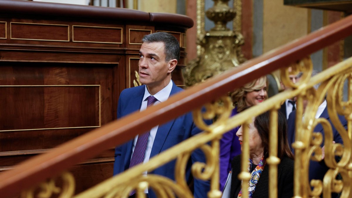 Pedro Sánchez la pasada semana durante la última sesion de control al Ejecutivo.