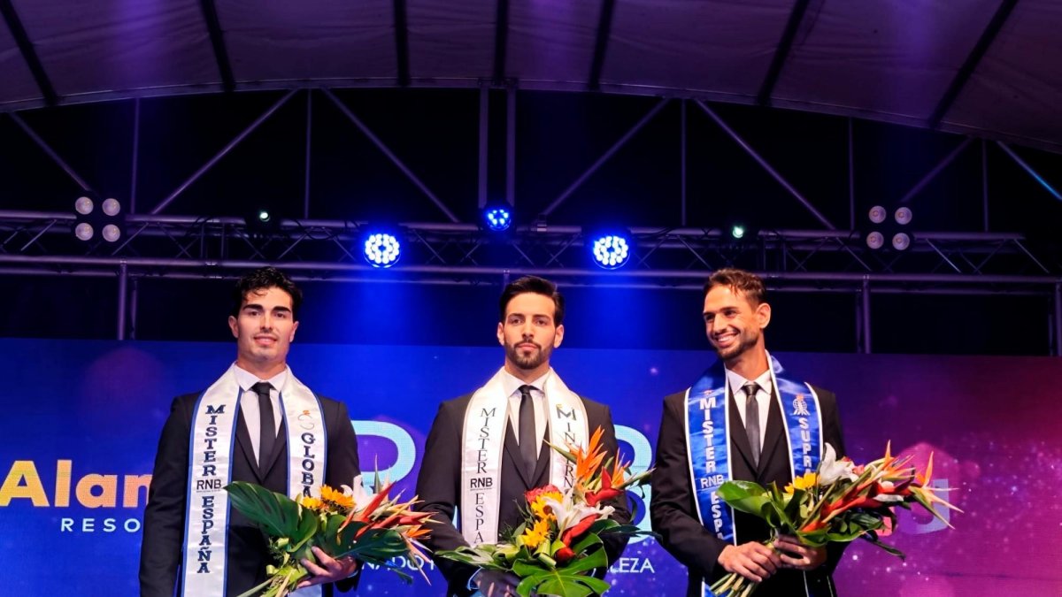 Imagen del ganador y los dos finalistas.