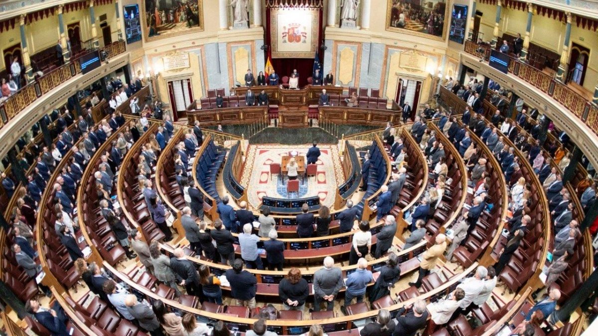 Pleno del Congreso de los Diputados en Madrid.