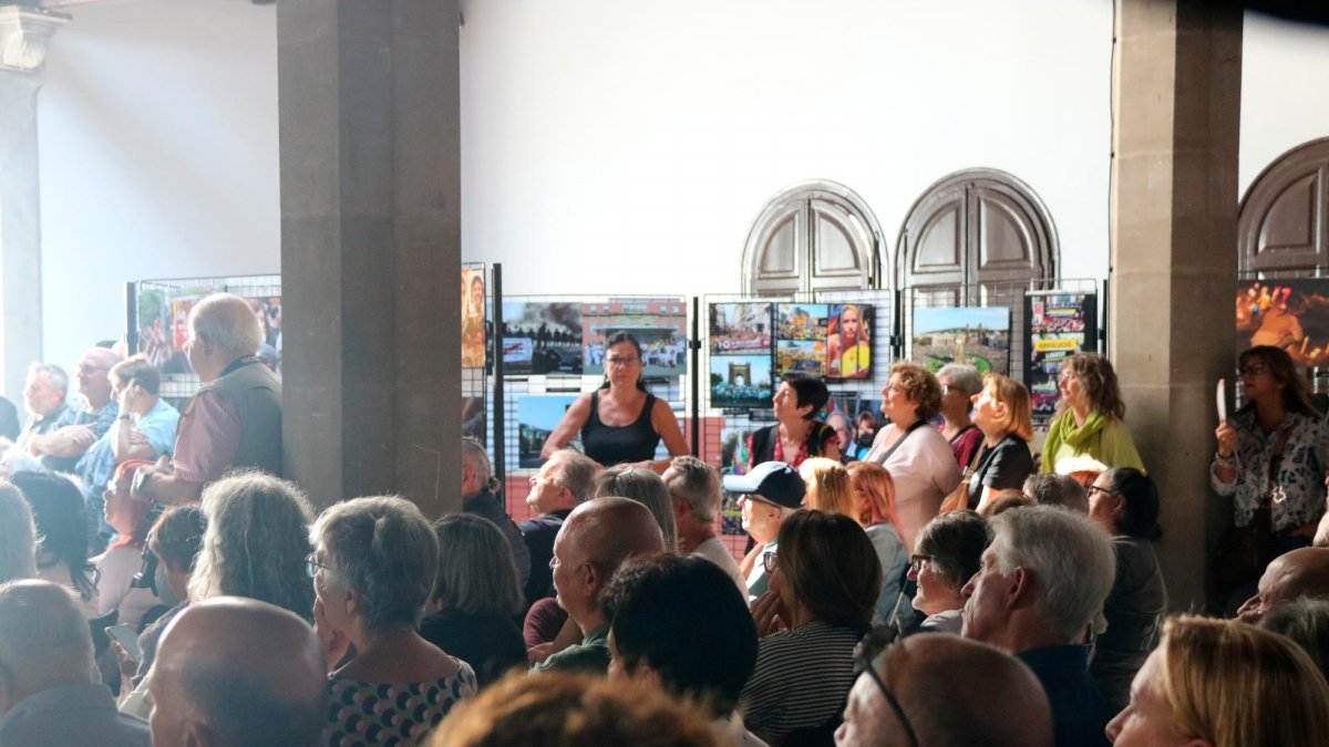 Asistentes al acto ‘Som 1 d’octubre’ para conmemorar los siete años del 1-O.