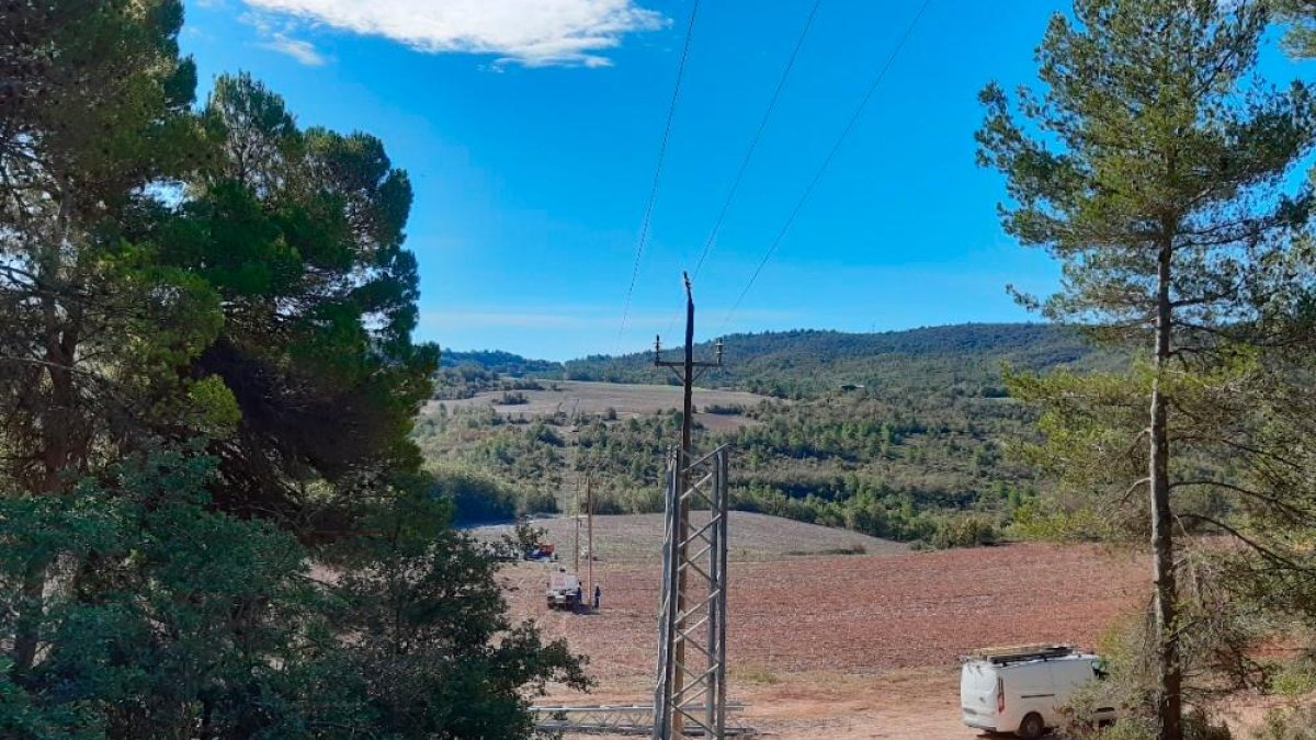 Endesa reforma una línia elèctrica per millorar el servei a l’Alt Camp ...