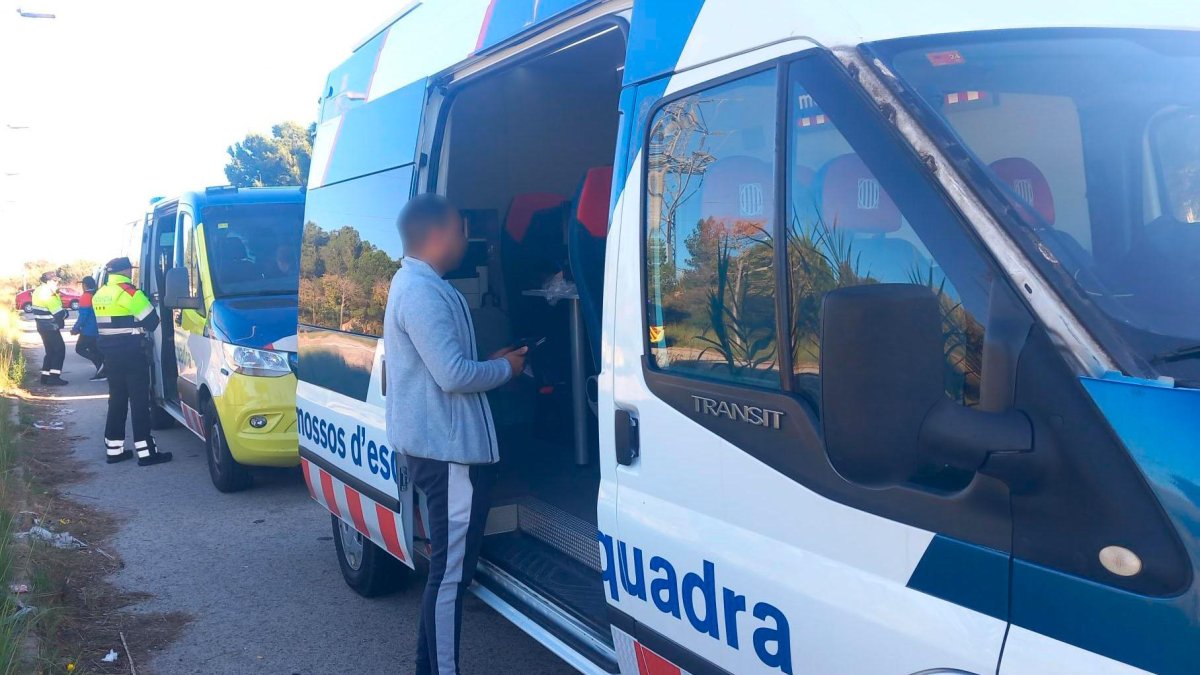 Uno de los controles realizados por los Mossos d’Esquadra.
