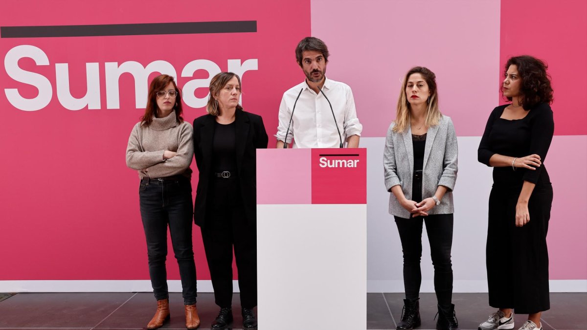 Ernes Urtasun, portavoz de Sumar, ha pedido perdón a las víctimas del exdiputado Íñigo Errejón.