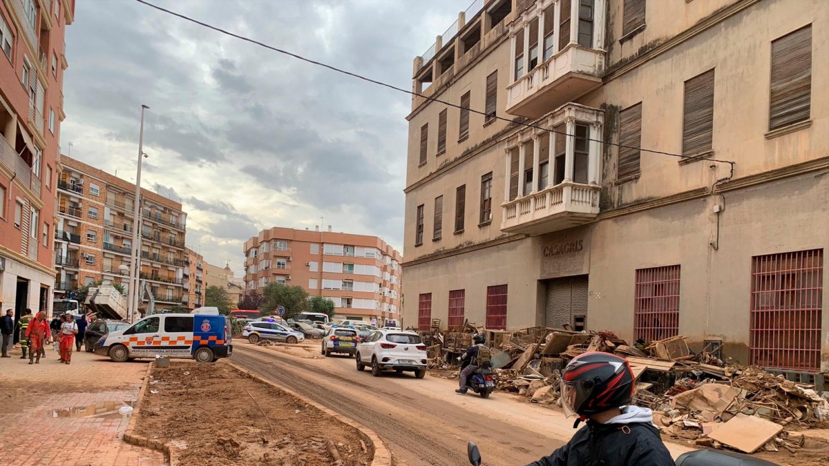 Las calles de la localidad valenciana, dos semanas después de la tragedia.