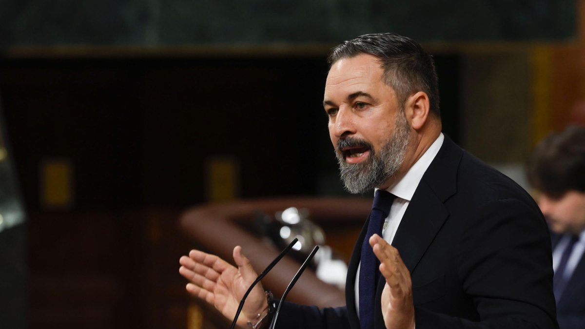 El líder de Vox, Santiago Abascal.