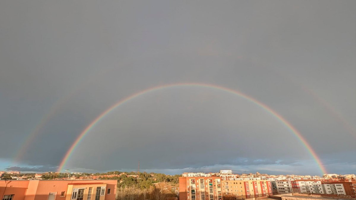 El arco iris en Tarragona.
