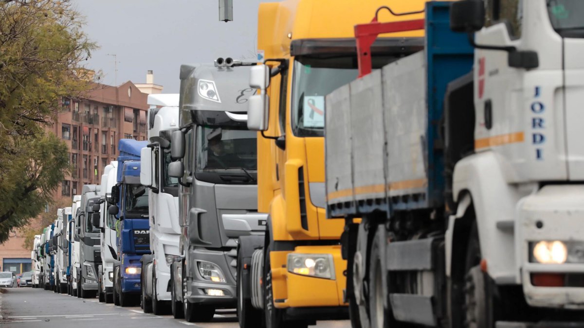 Sindicatos convocan siete jornadas de paros en el transporte por carretera