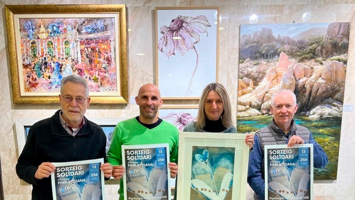 L’entitat sortejarà una obra de Fina Veciana durant el sopar del proper 13 d’abril.