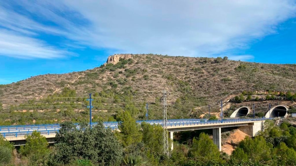 Imagen de un tren AVE.
