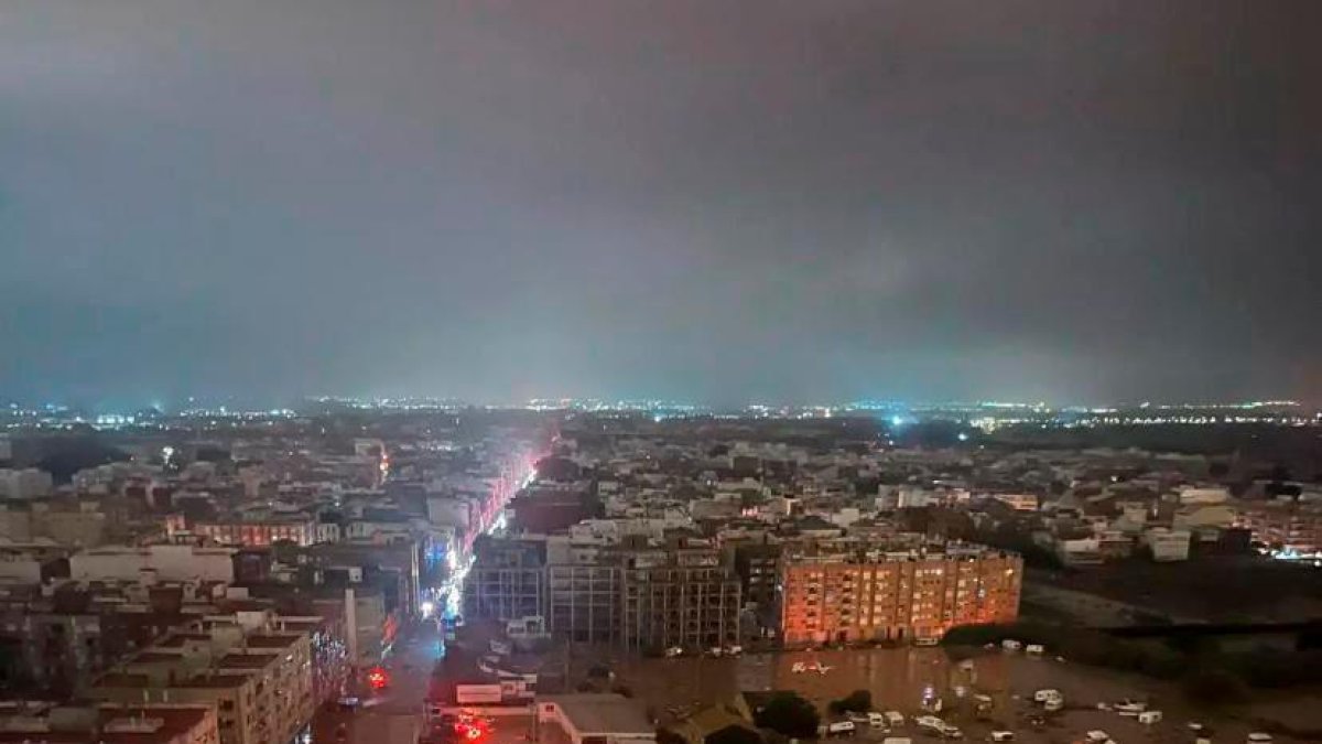 Imagen de las inundaciones en Valencia.