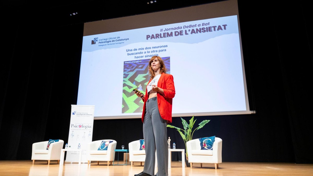 Lorena Gascón durante su intervención en la II Jornada DeBat a Bat.