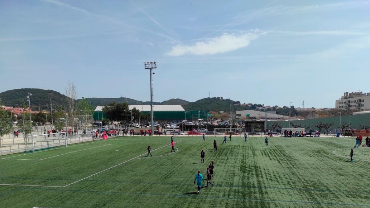 El campo de fútbol de Calafell.