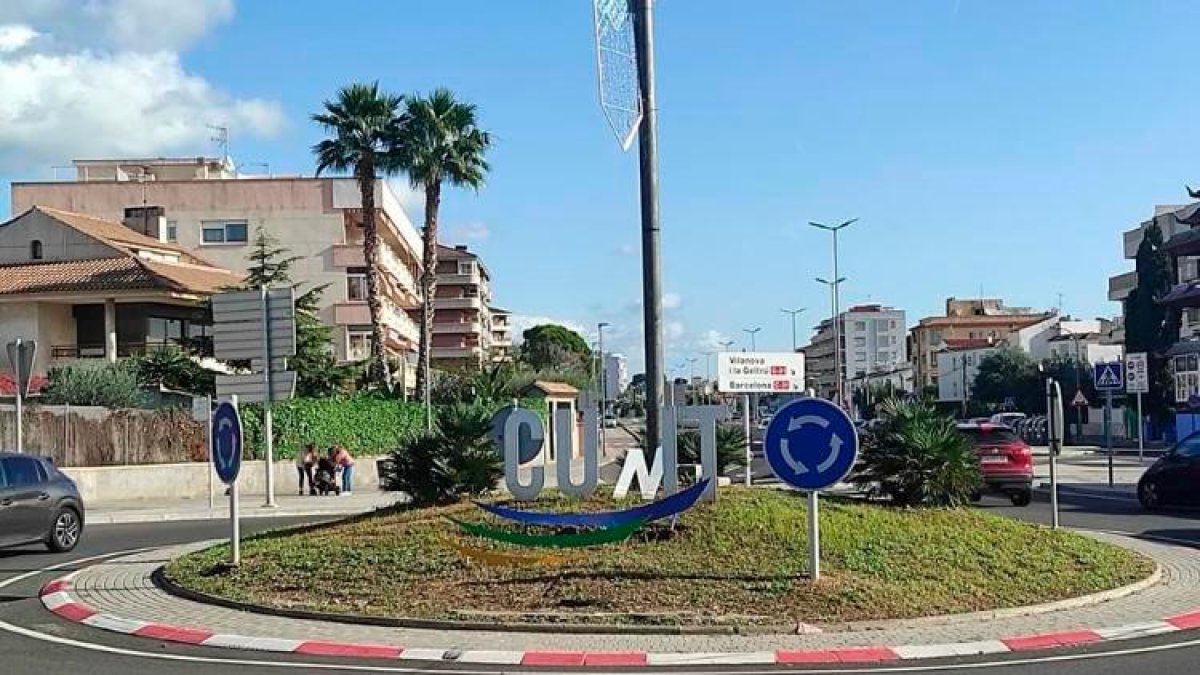 Rotonda donde ha sucedido el accidente.