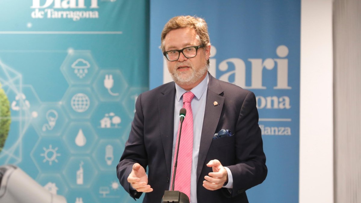 Santiago Castellà, durante un acto en la sede del ‘Diari’.