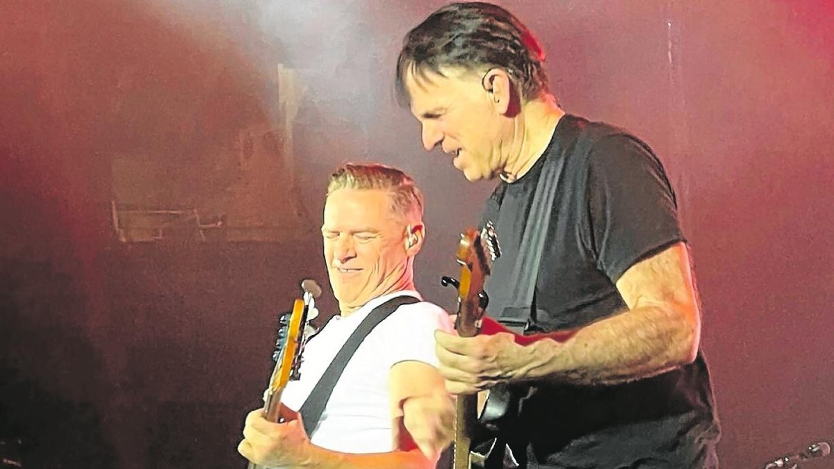 Momento del concierto del martes en el Palau Sant Jordi de Barcelona.
