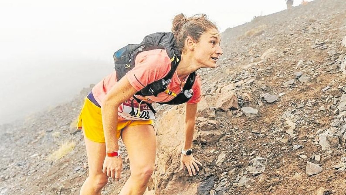 Gil, durante la reciente Patagonia Run que ganó en Argentina.