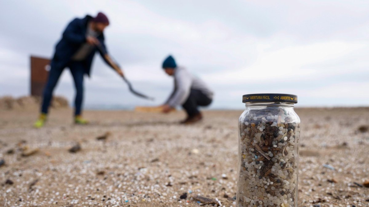 La playa de La Pineda es una de las más afectadas por microplásticos.