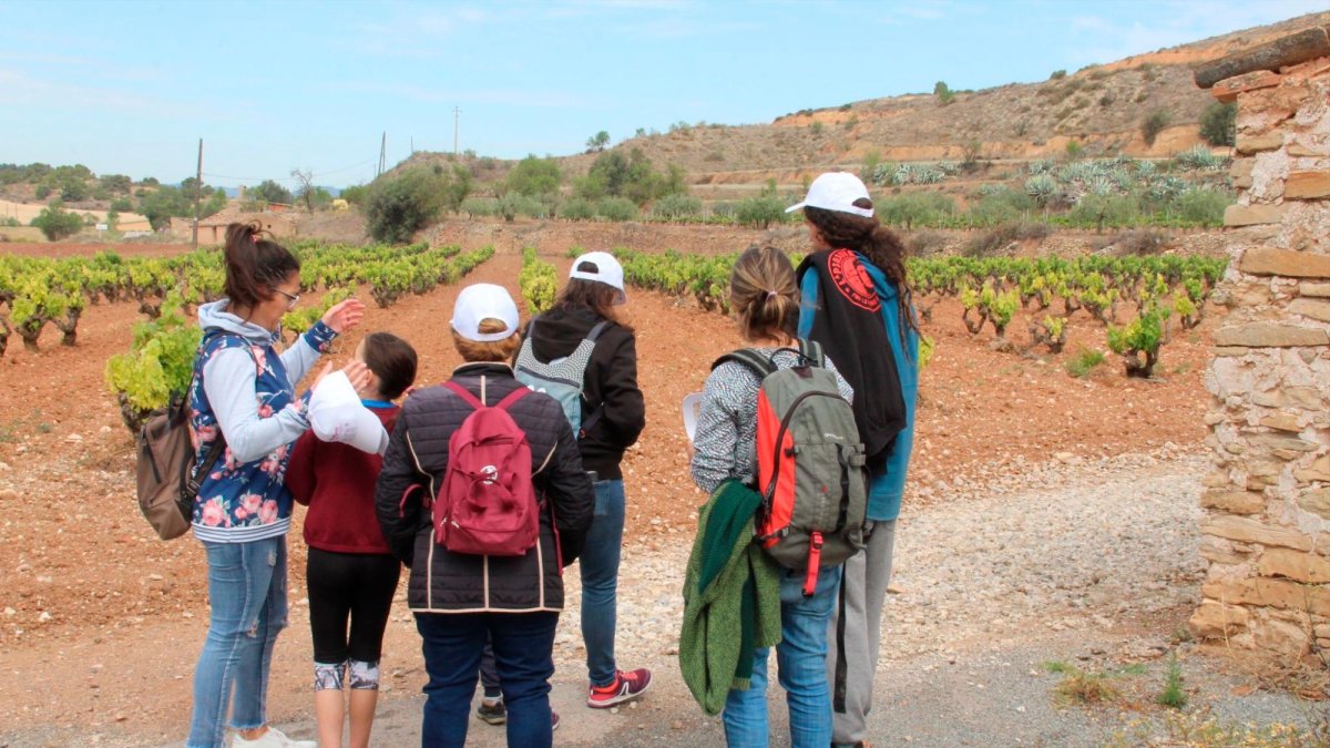 Algunes de les famílies que van participar en les activitats que es feien.