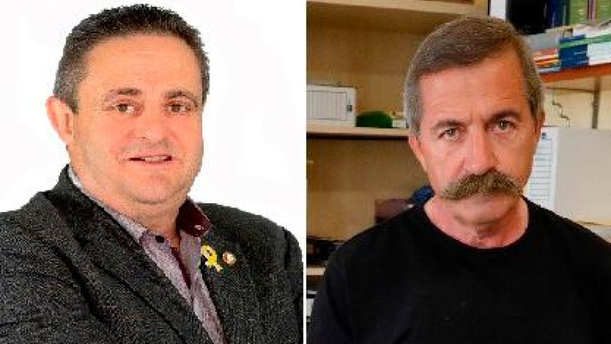 Lluís Maria Castellví, alcalde de L’Argentera desde 1987, y Jaume Casas, de La Riera desde 1983.