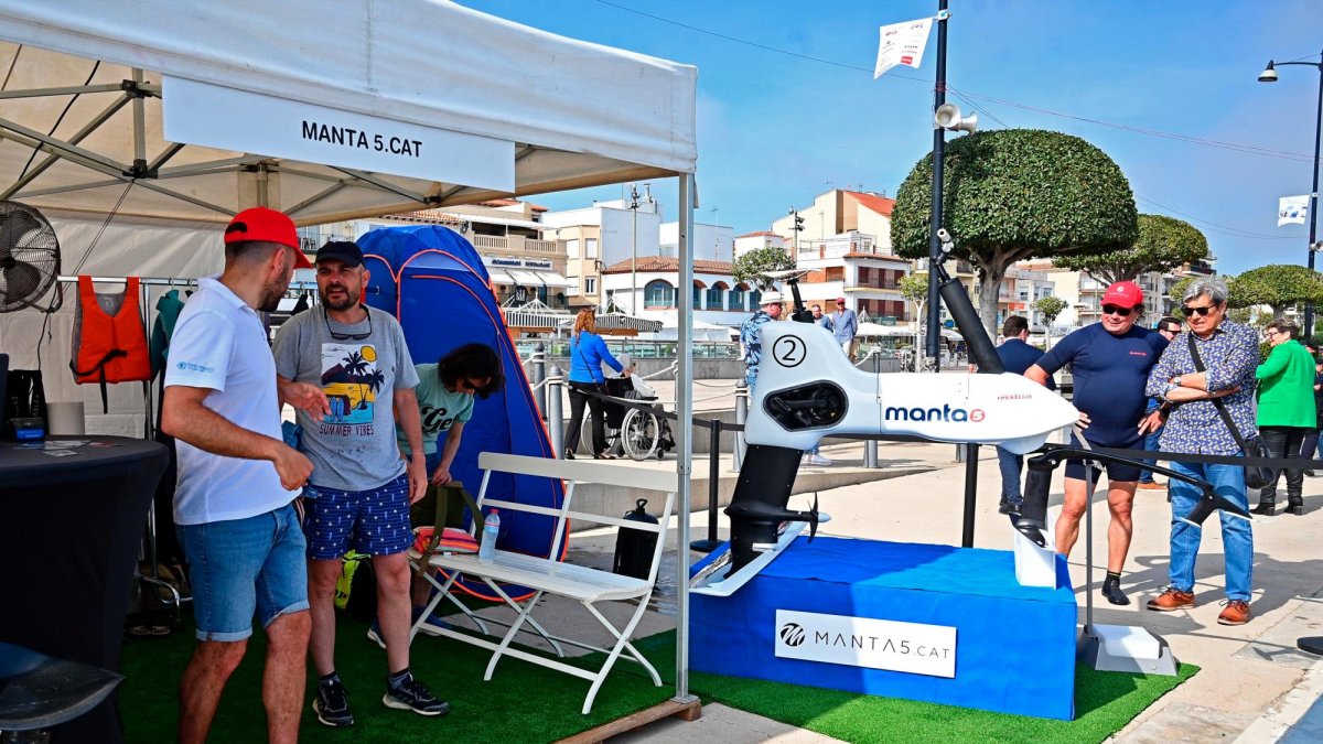 Un stand de la edición del año pasado de la Fira Marítima.