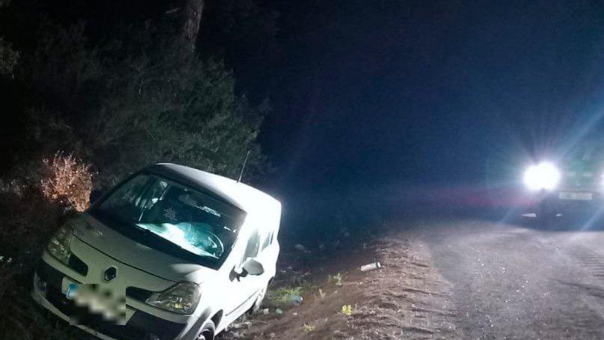 Imagen del vehículo accidentado.