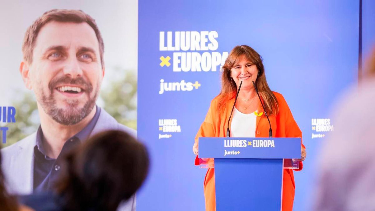 La presidenta de Junts, Laura Borràs.
