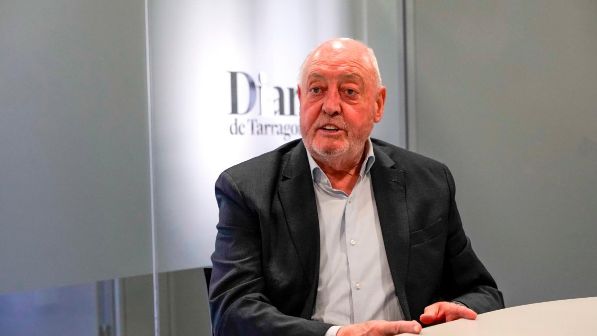 Joan Soteras, presidente de la FCF durante la entrevista concedida al ‘Diari de Tarragona’.