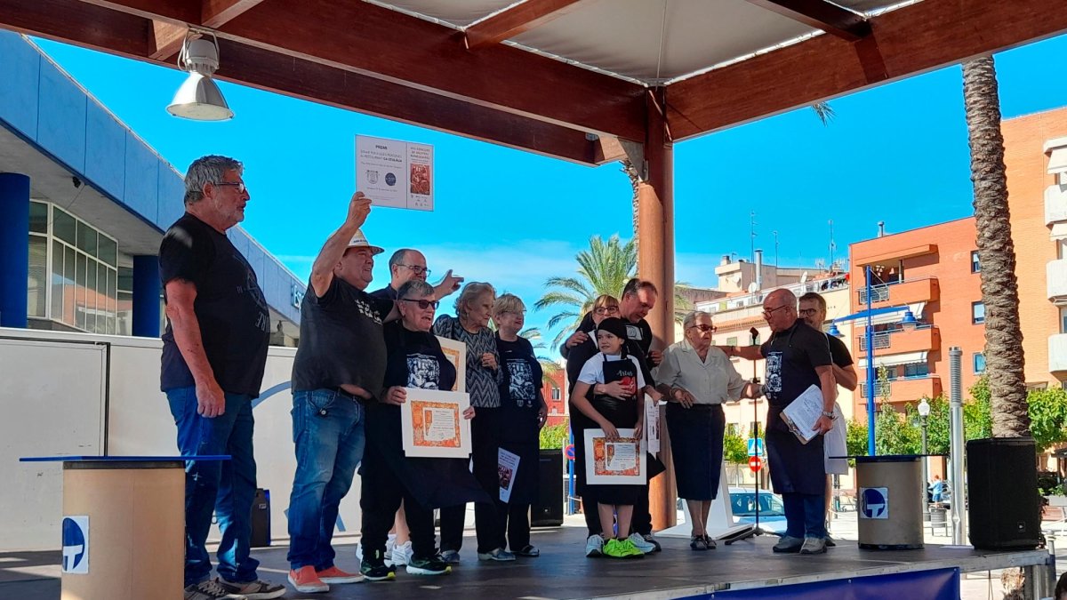 Momento en el que el jurado reparte los títulos a los cinco Mestres Romescaires.