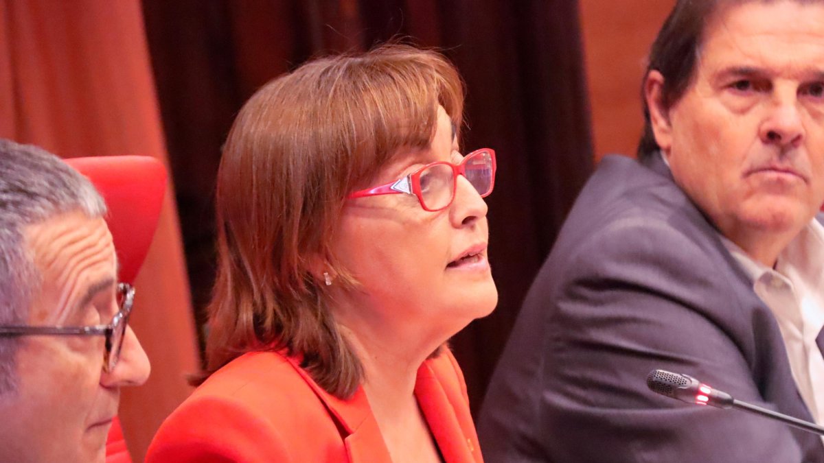 La consejera de Territorio, Vivienda y Transición Ecológica, Sílvia Paneque, comparece este miércoles en la comisión del Parlament.