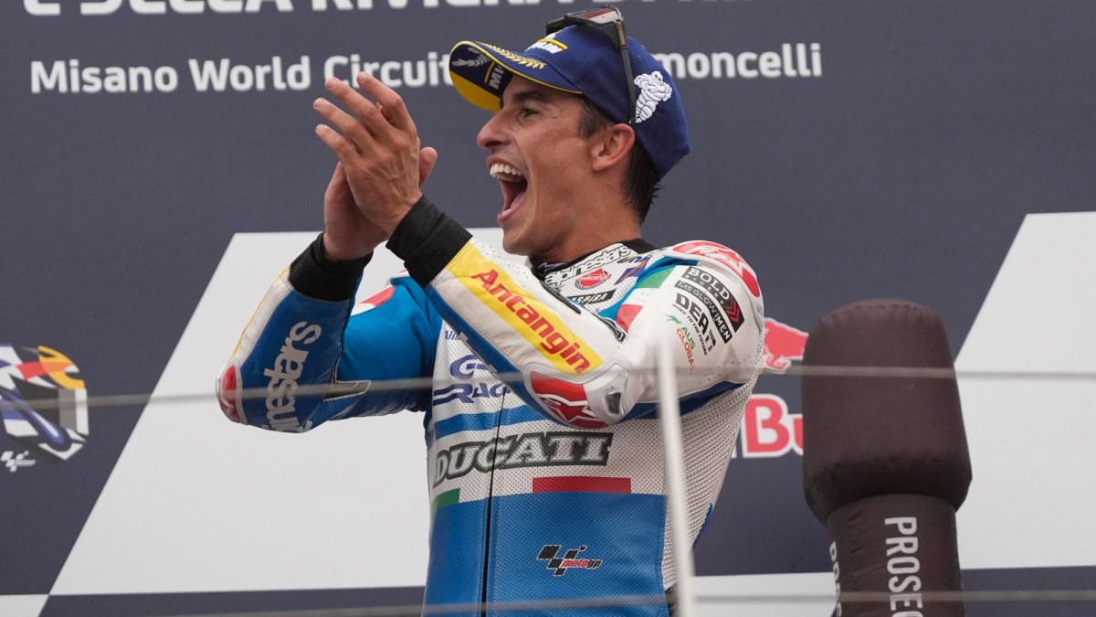 El piloto de Terres de l’Ebre, Jeremy Alcoba, durante un entrenamiento del Gran Premio de San Marino.