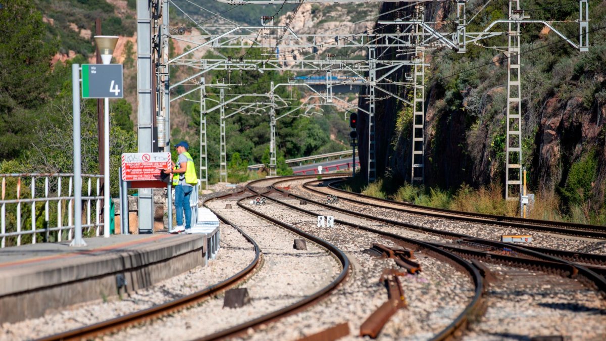 El punto en el que confluye la línea de Valls y la de Reus hacia Lleida.